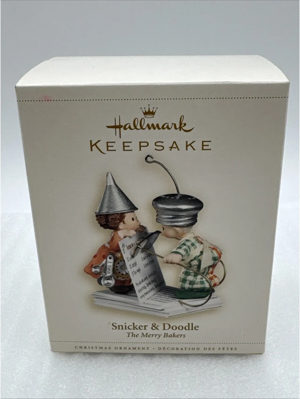 2006 Hallmark Christmas Ornament The Merry Bakers Snicker & Doodle Baking New
